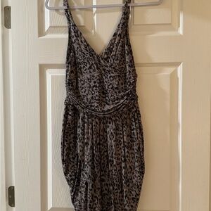 Leopard Print Sleeveless Dress